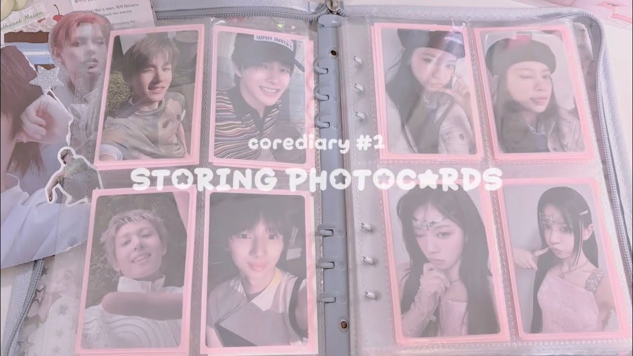 coerdiary #1, storing photocards! cortis, twice, njz, illit, lsrfm and more!^*+~