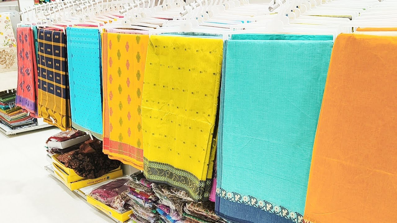 வெயிலுக்கு இதமான கைத்தறி காட்டன் புடவைகள் Summer pure cotton saree  Chromepet The Chennai silks