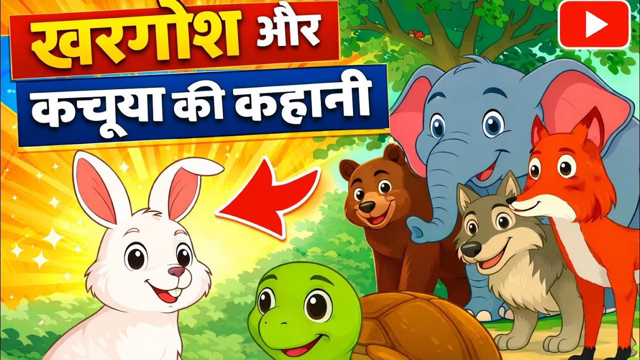 खरगोश और कछुआ की कहानी |    HINDI MORAL STORIES I RABBIT - TURTLE STORY  |   | हिंदी कहानियां