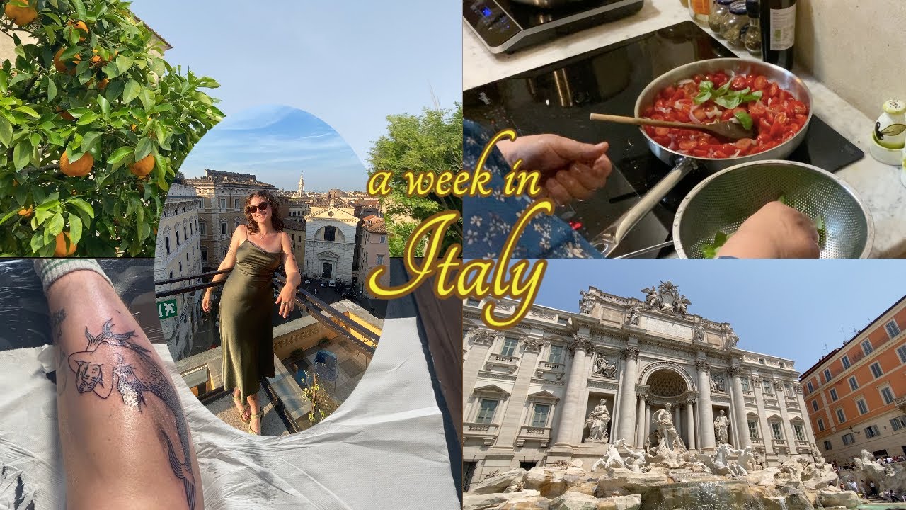 italy travel vlog ✨ reading, getting a tattoo, and exploring rome + florence