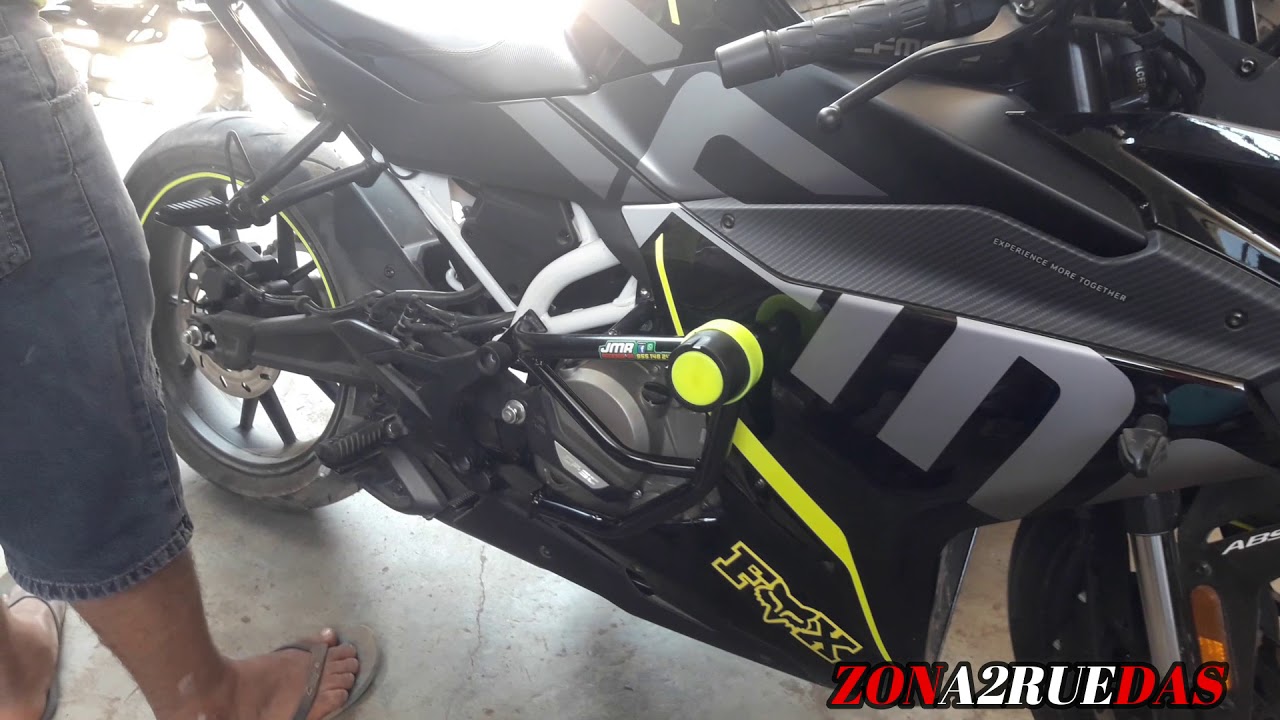 CF MOTO NK 250sr - así se ve la nk 250sr con parrilla y slider!