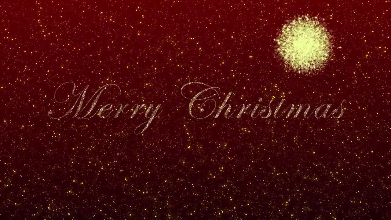 Merry Christmas animated video banner, 4K, screensaver, HD