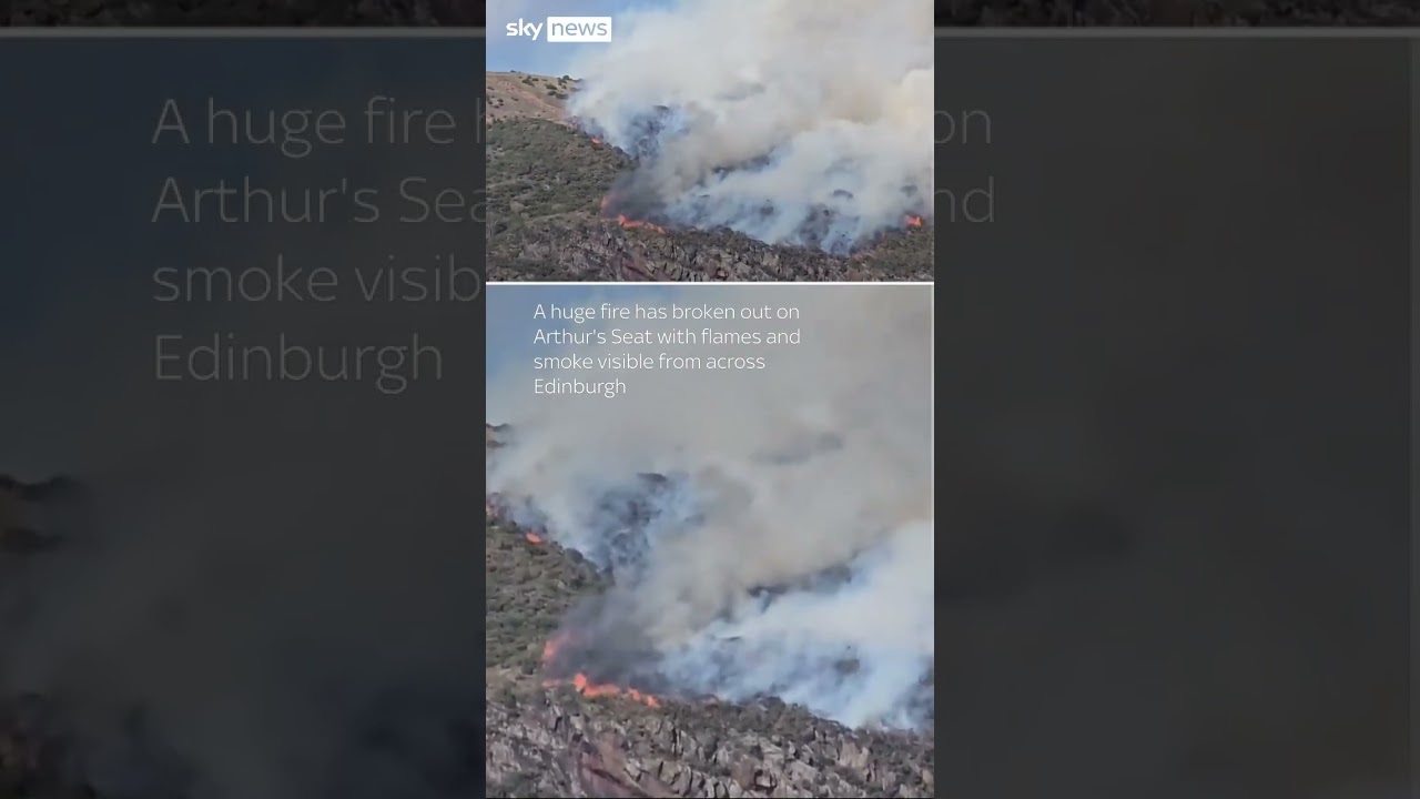 Huge wife breaks out at Edinburgh's Arthur's Seat