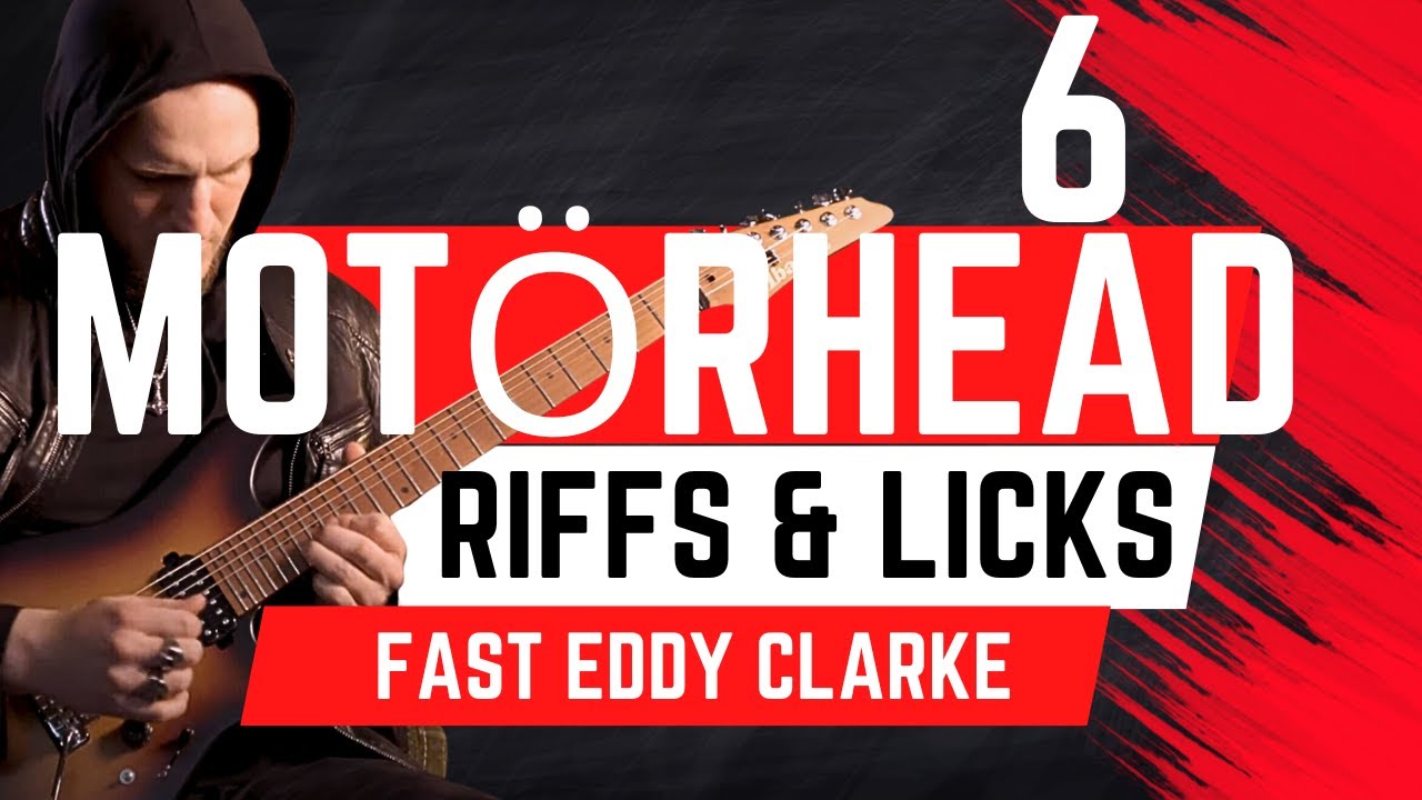 Motörhead 6 Riffs & Licks on guitar 
