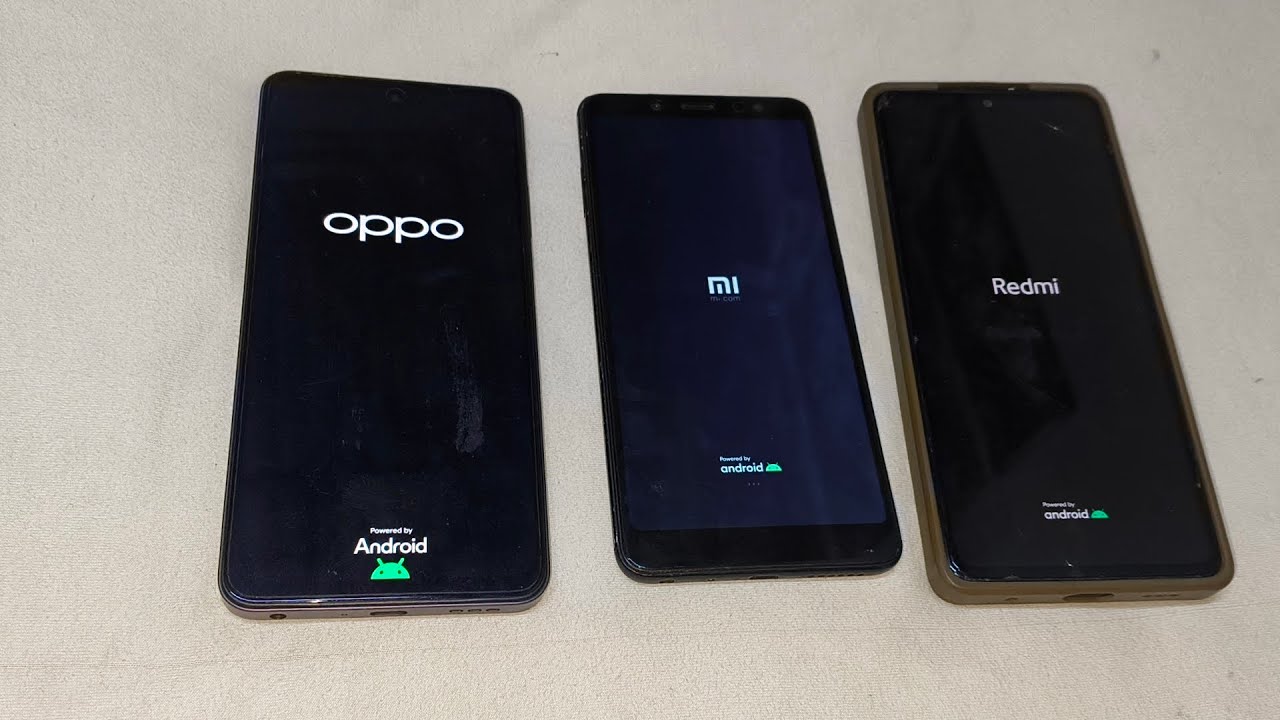Oppo k13x vs Redmi Note 5 vs Redmi Note 11 Reboot Speed Test