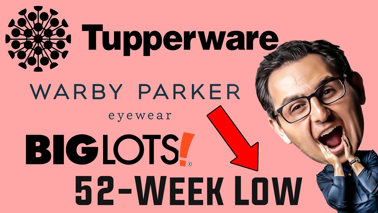 TIME TO BUY? | 3 Stocks at 52 Week Low: Tupperware Stock, Warby Parker Stock, Big Lots Stock