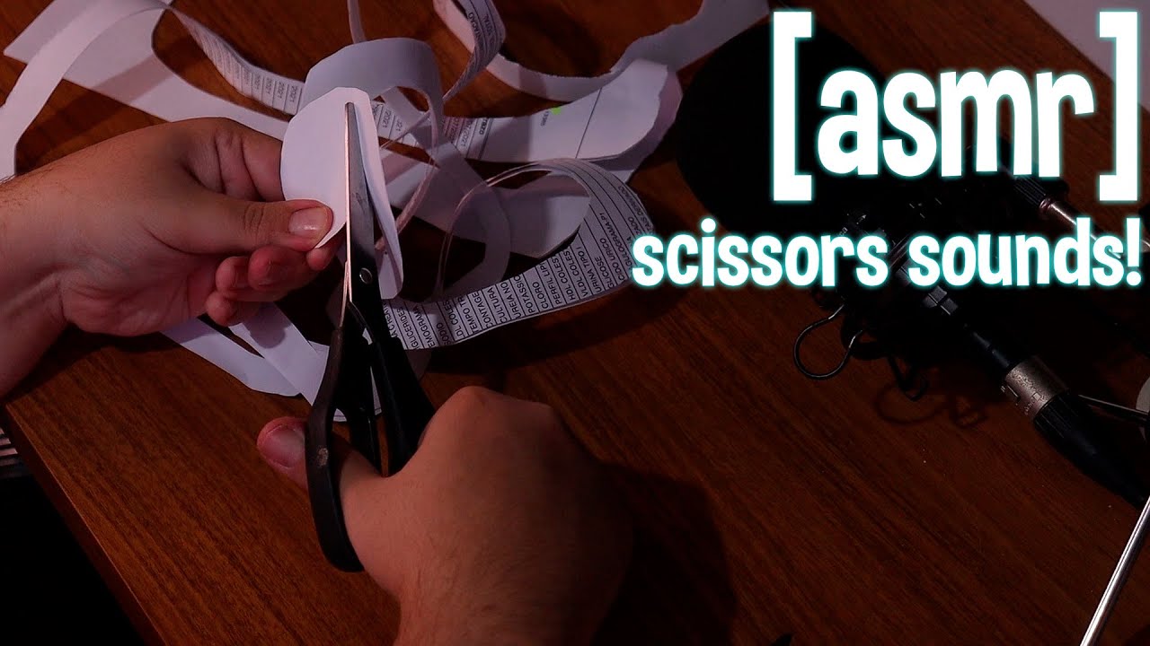 ASMR Scissors and Cutting Paper Sounds for Relaxation! (No Talking ASMR)