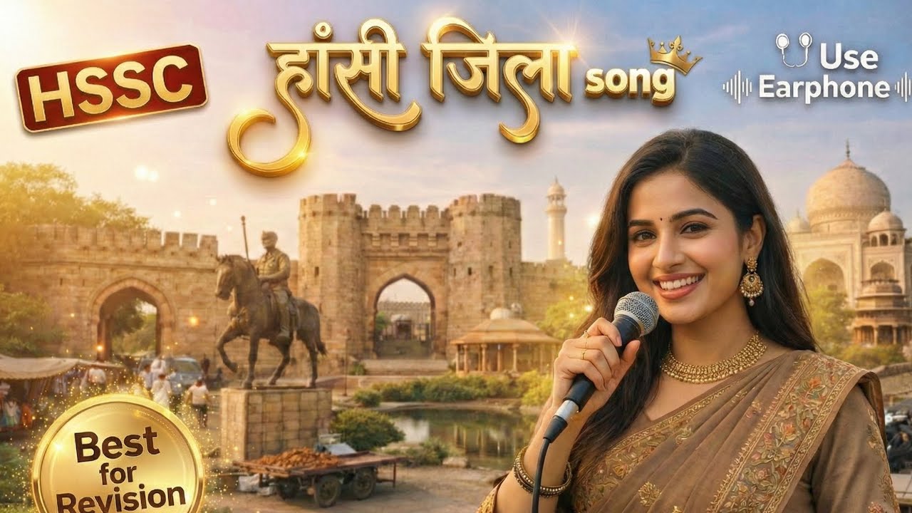 हांसी जिला Song🔥 | Hansi District Haryana GK | HSSC CET Group C &D Special | Best Revision Song🔥