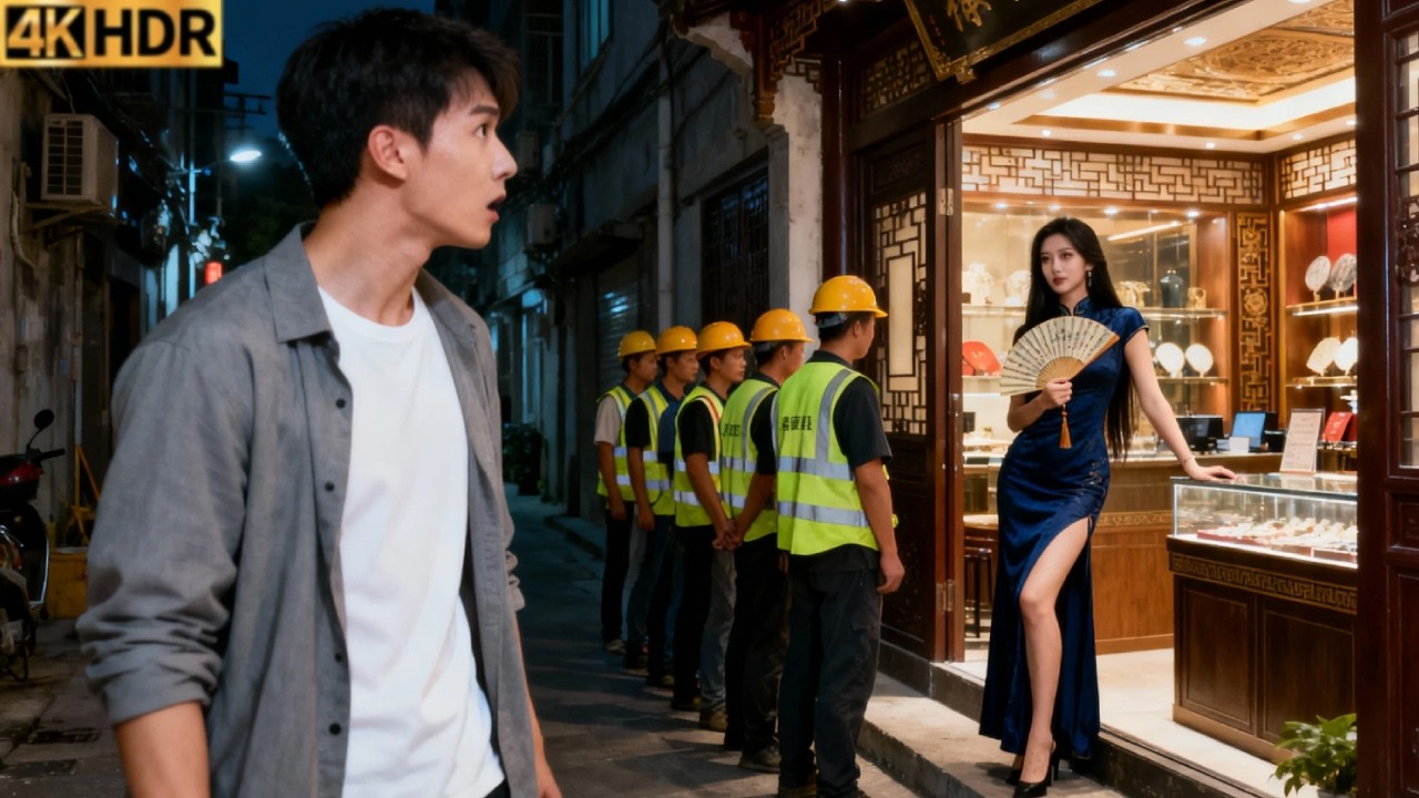 A Gorgeous Boss Runs A Night-Open Shop, She Takes Workers Through That Mysterious Door Every Night！