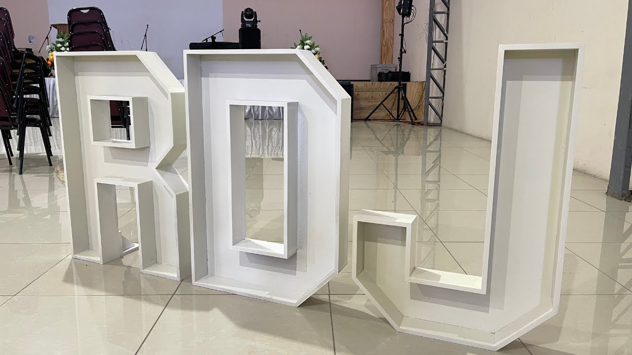 LETRAS grandes de MADERA - Carpinteria con MDF