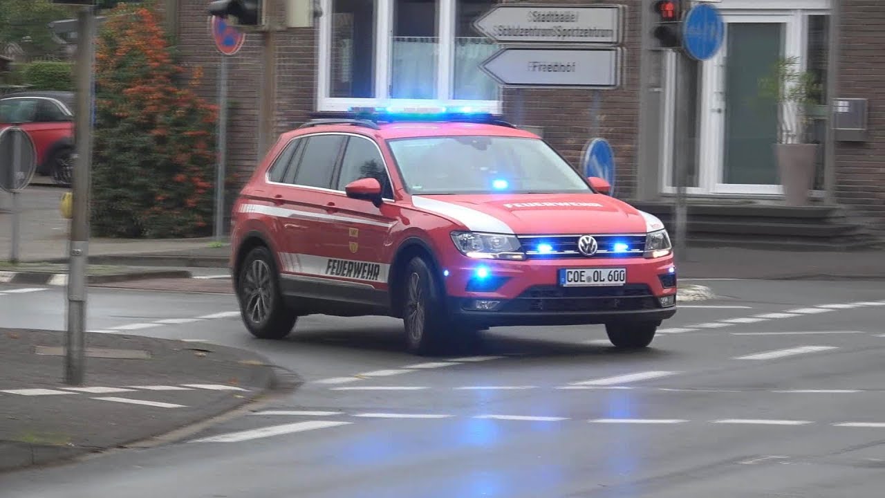 [Explosionen/MANV] Einsatzfahrten Gro&szlig;&uuml;bung in Olfen - OrgL-Pr&uuml;fung