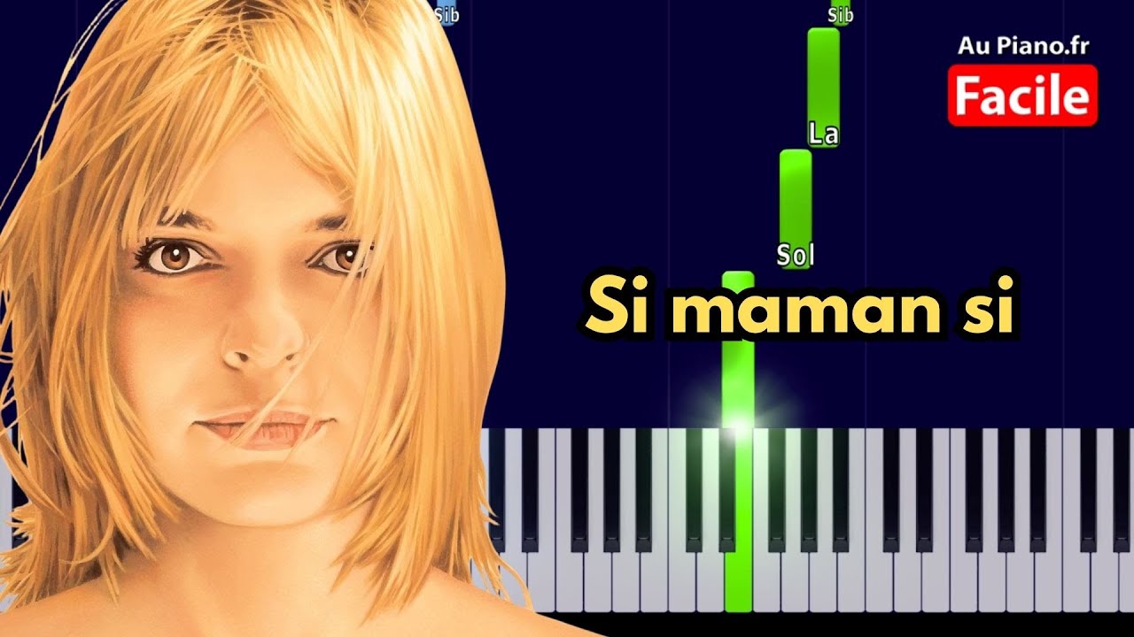 France Gall - Si maman si - Piano Tutorial FACILE Paroles