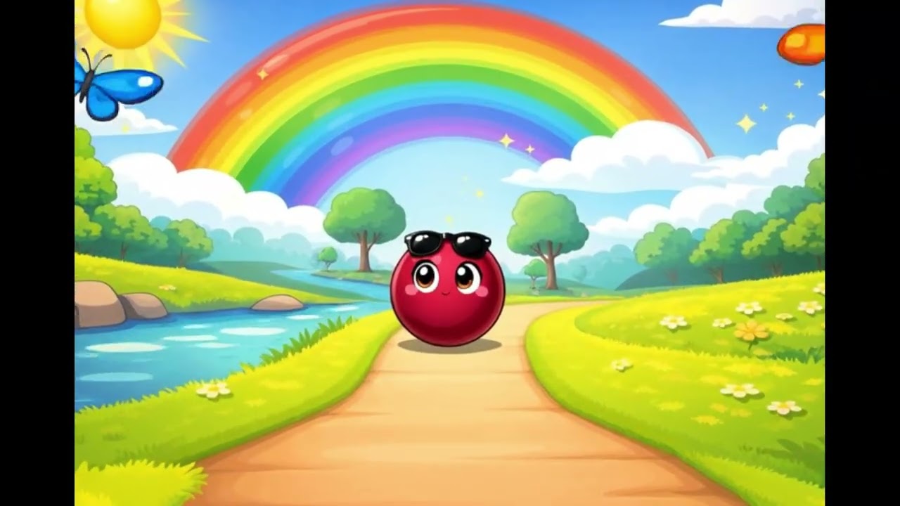 🍷🔴 Learning Colors with the Burgundy Ball | Fun Kids Video