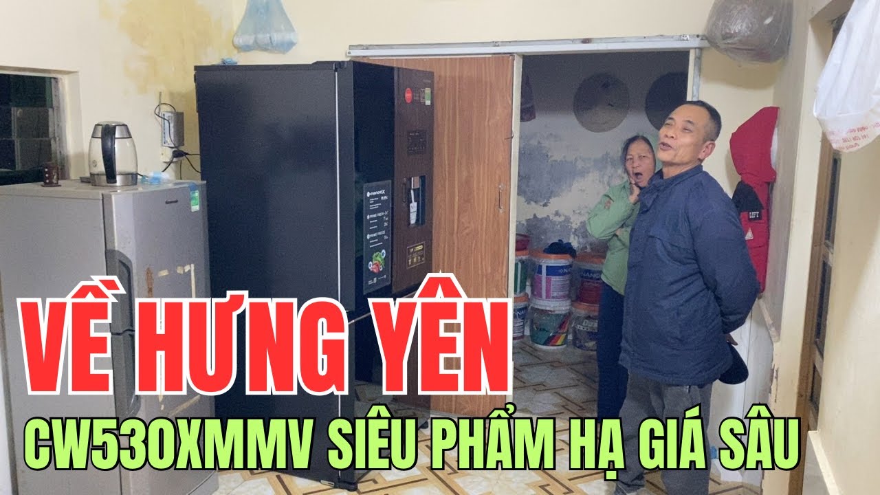 Về Hưng Yên giao mẫu tủ 495 lít SIÊU HÓT của Panasonic cho cô chú | CW530XMMV nhỉnh 25 TRIỆU