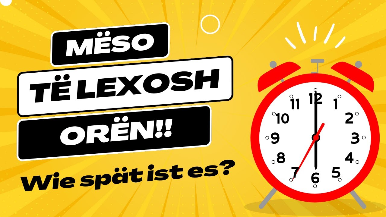 Si lexohet ora në mënyrë formale dhe informale? Pyetje e testimit A1 për Bashkim Familjar