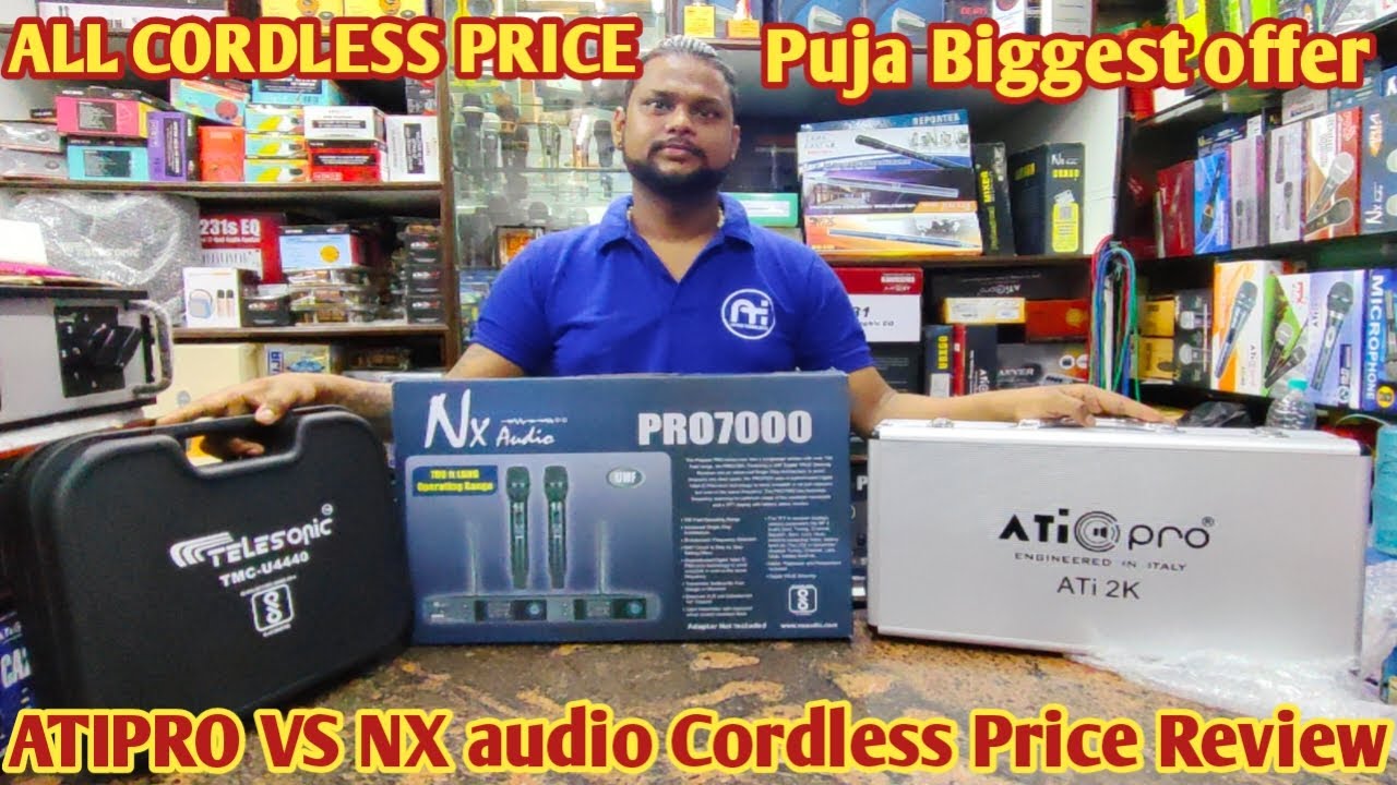 Kolkata dj market || Atipro VS NX audio Cordless price with review|| Kolkata best dj market