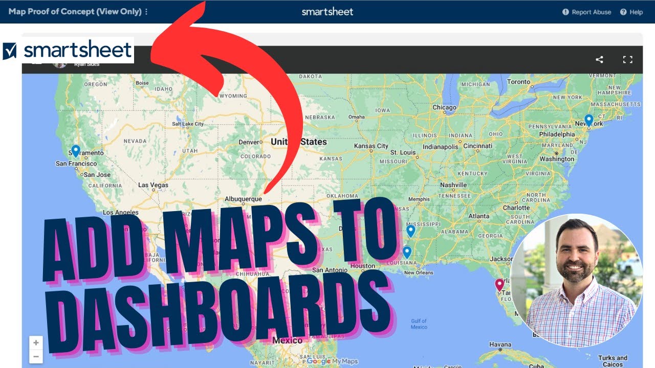 How to Add Interactive Map to Your Smartsheet Dashboards