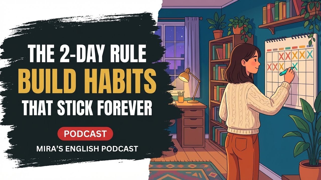The 2-Day Rule: How to Build Habits That Stick Forever | Mira’s English Podcast