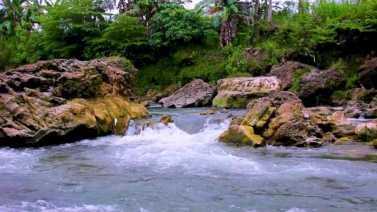 Mountain River Flowing Water Sounds to Relax the Mind, Natural White Noise