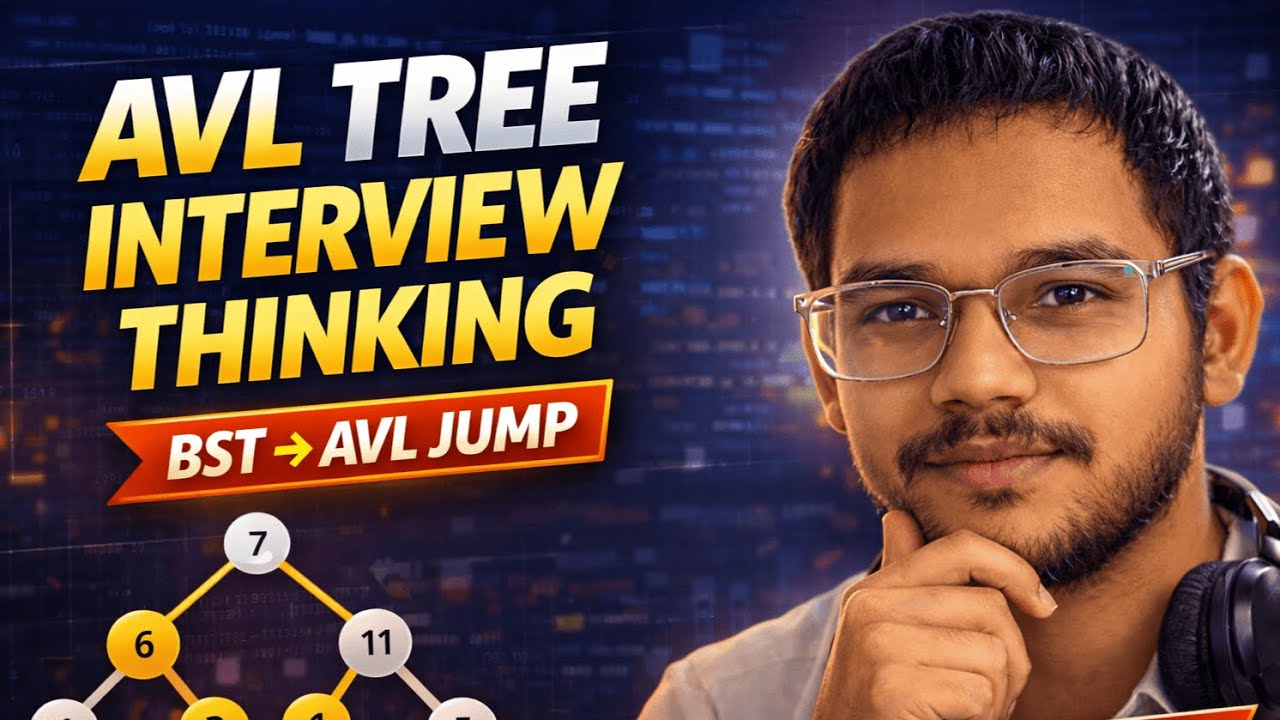 AVL Tree Interview Thinking | BST → AVL Jump (Top 1% DSA Mindset) |Layer 7.3