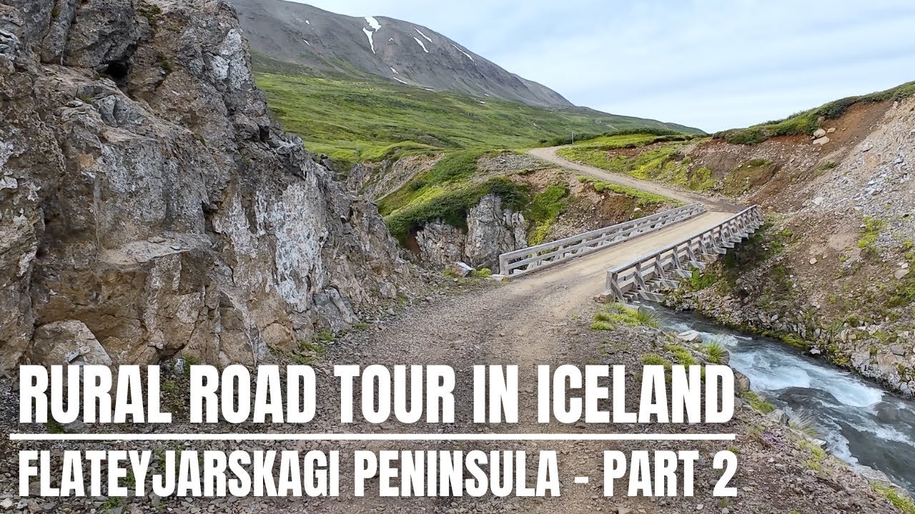 Flateyjarskagi Peninsula in Iceland - Part 2/3 - Drive & Drone Slow TV - Road F839