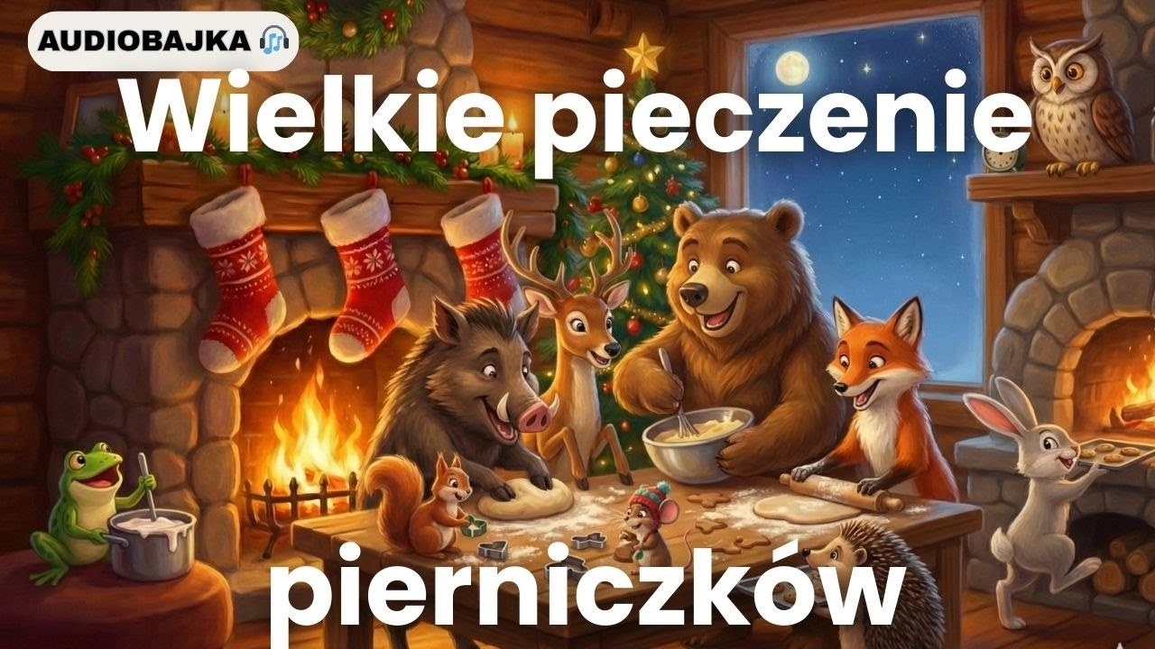 Miś Borys piecze świąteczne pierniczki 🍪 | Relaksacyjna AUDIOBAJKA o współpracy