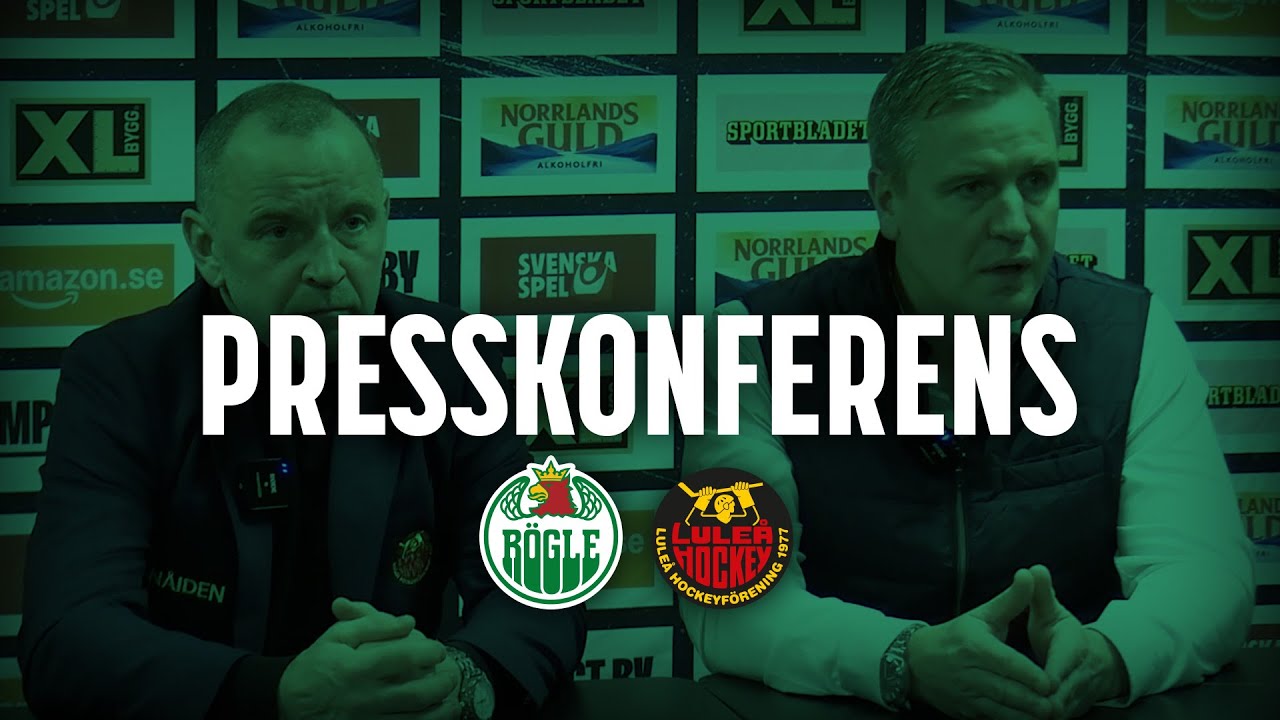 Presskonferens R&ouml;gle - Lule&aring; 1-2 f&ouml;rl.