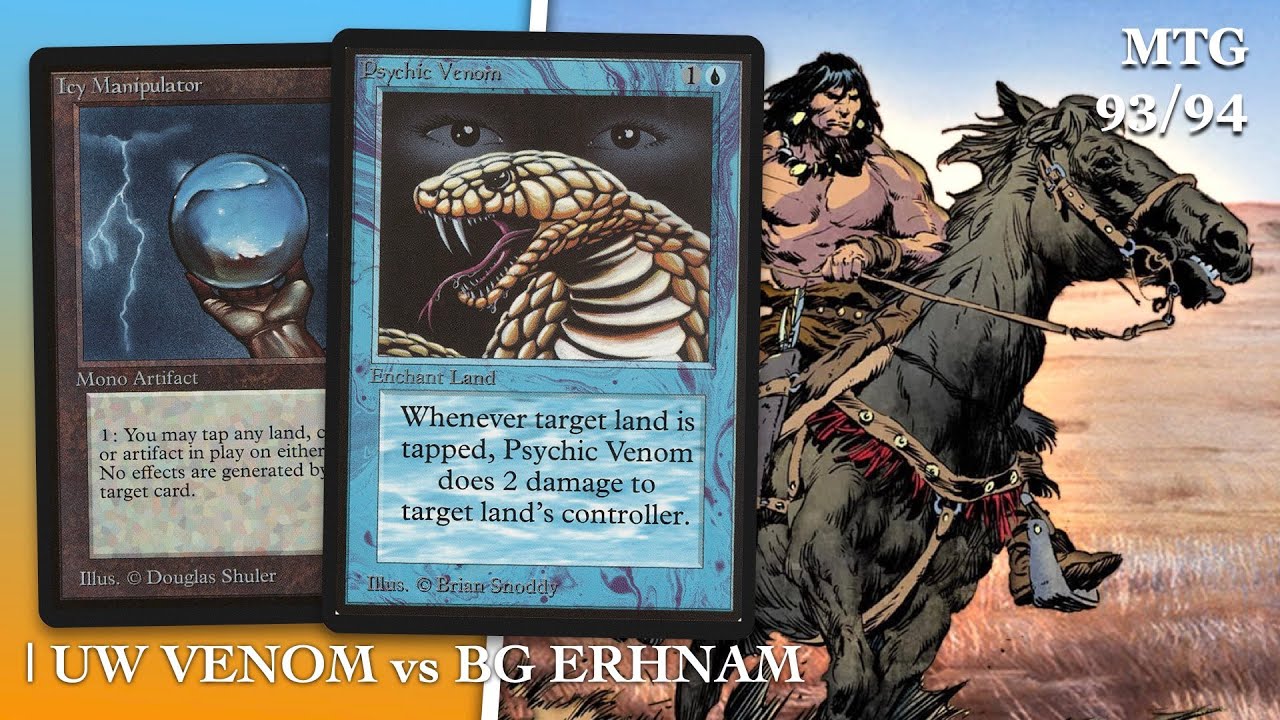 UW Venom vs BG Erhnam, Ep2 of the Edge Man | Old School Magic the Gathering 