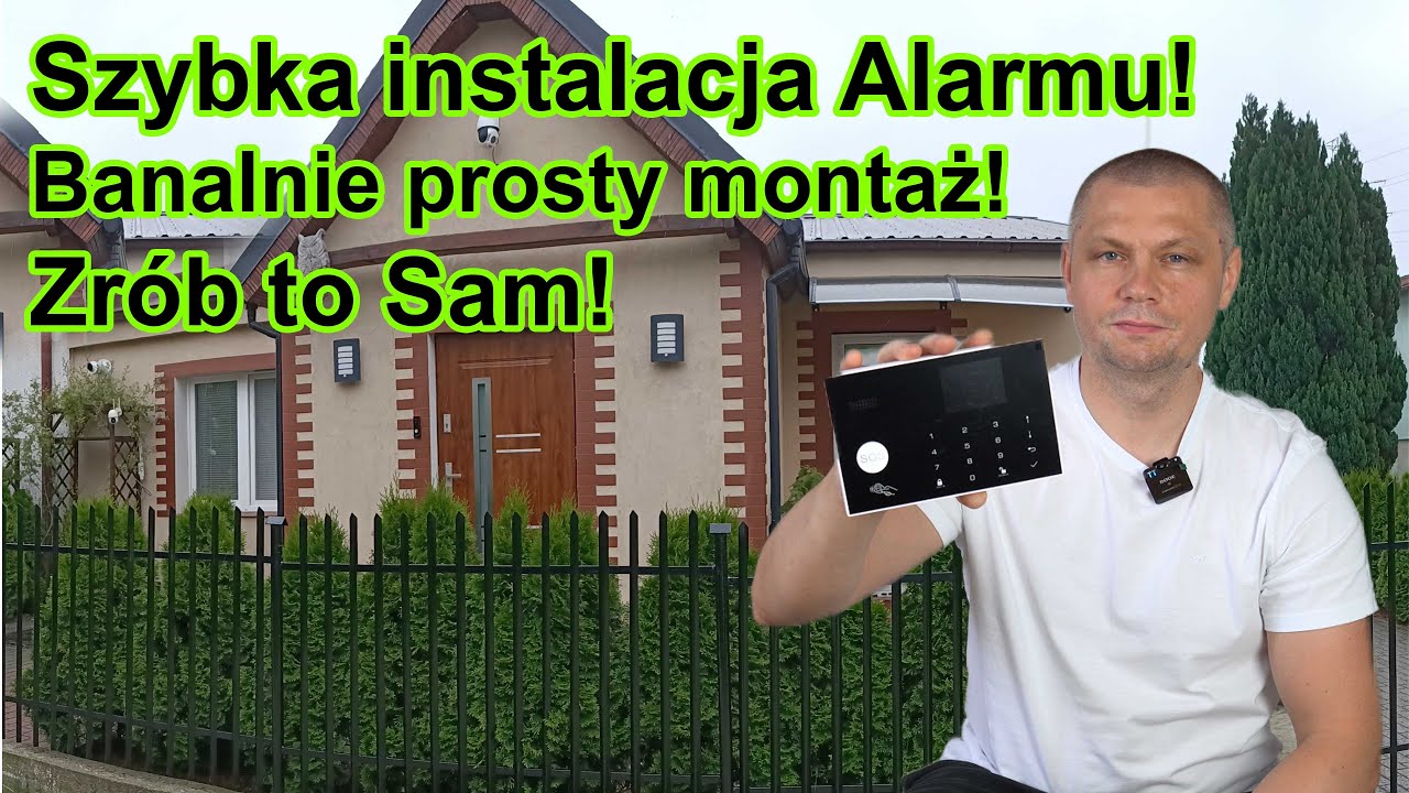 Zamontuj samodzielnie alarm we własnym domu! Zobacz jakie to łatwe. Bezprzewodowa Centrala Alarmowa.