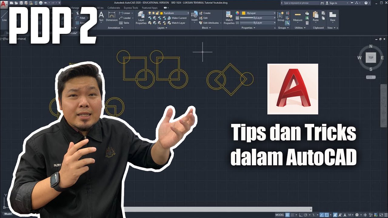 AutoCAD tutorial bahasa melayu | tips dan tricks