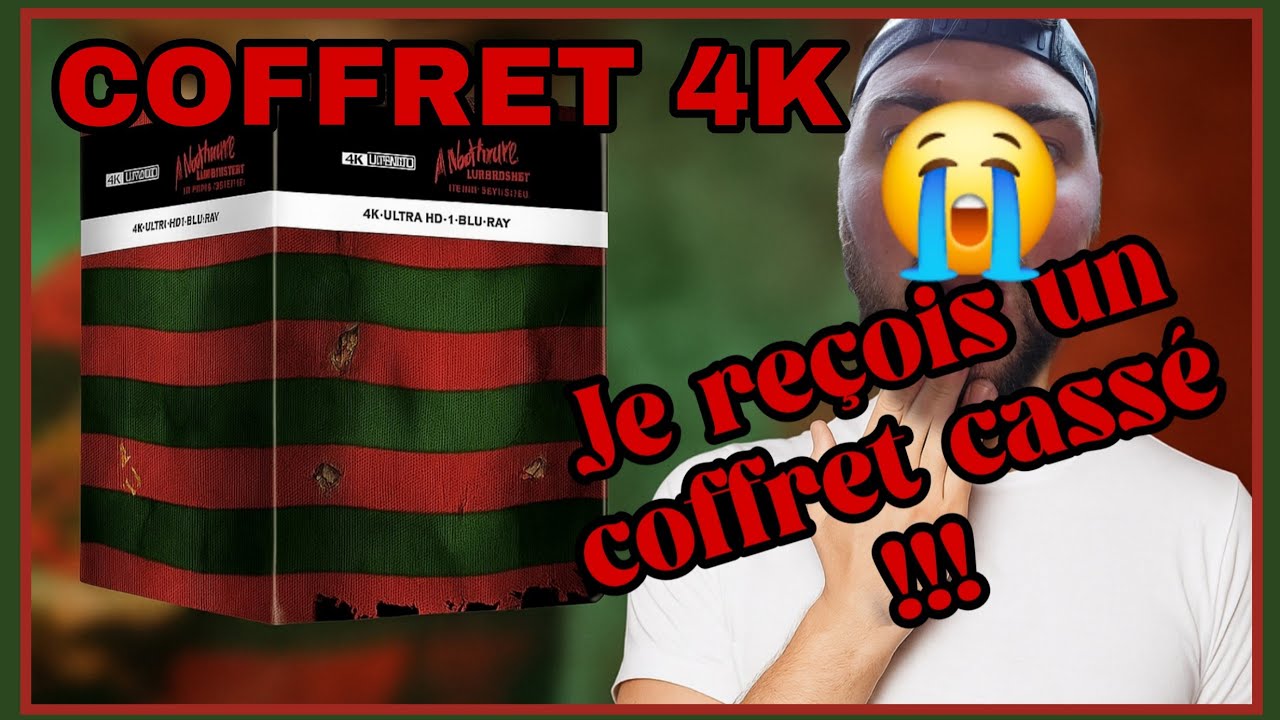 JE REÇOIS MON COFFRET FREDDY TRES ABÎMÉ 😭 // #freddy #coffret #4k #steelbook #bluray #collection 