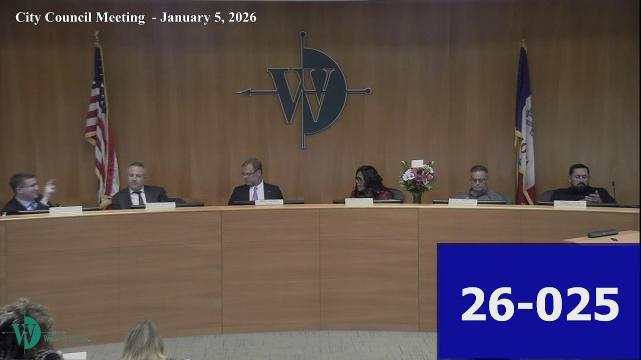 City Council Meeting  - January 5, 2026