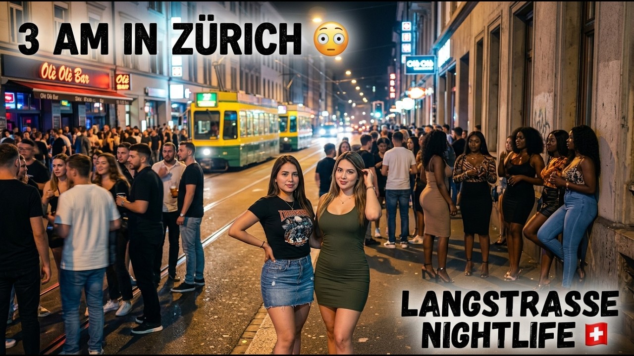Zürich Langstrasse Nightlife ⁴ᴷ 🇨🇭 Wild Walk Tour | Swiss Party Street (Real Life Sodom & Gomorrah?)