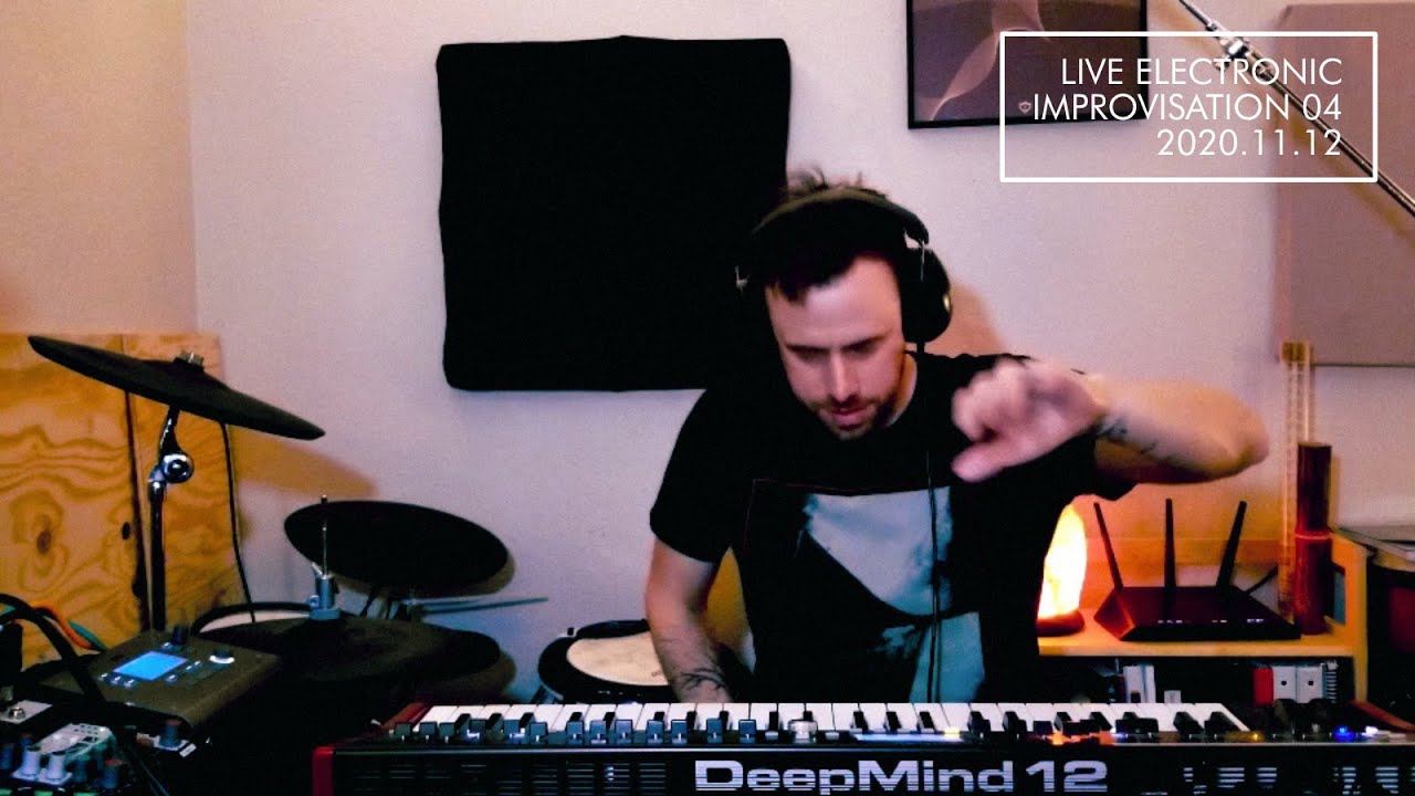 Live Electronic Improv #04 (Ambient, Downtempo) - Looping with Boss RC-505, Polysynth, & Drums