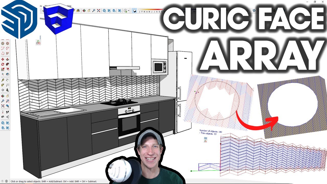 Curic Face Array is AMAZING! (New FREE SketchUp Extension and Tutorial)