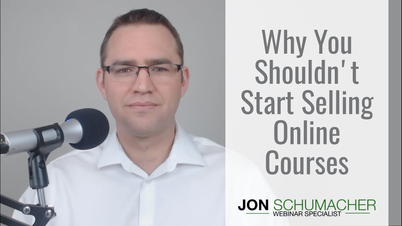 Why You Shouldn't Start Selling Online Courses
