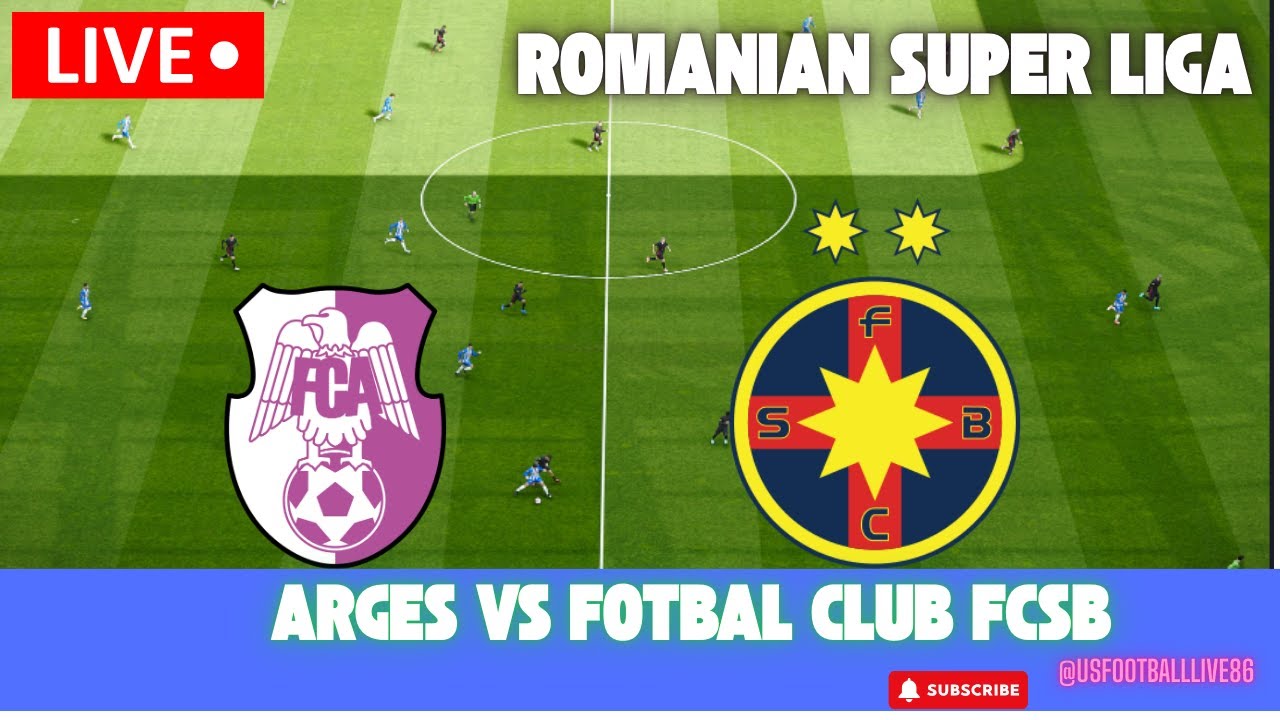 Arges vs Fotbal Club FCSB &ndash; Romanian Super Liga Live | SP Football Simulation & Custom Score Update