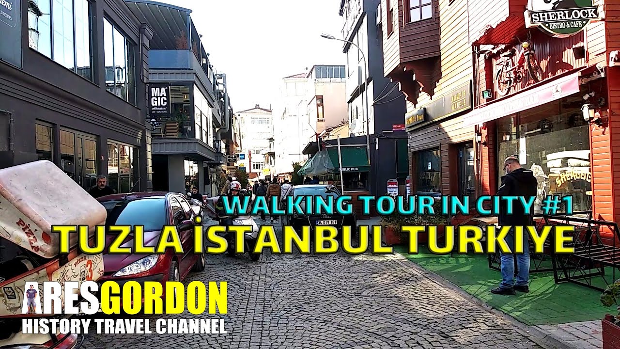 İstanbul Tuzla'da Gerçek Şehir Sesli Yürüyüş Turu - Şehirde Yürüyüş Turu # 1