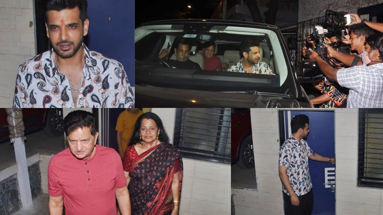 Karan Kundra Spotted with his Family at Tejasswi Prakash House to Celebrate Marriage Anniversary 😍🔥📷