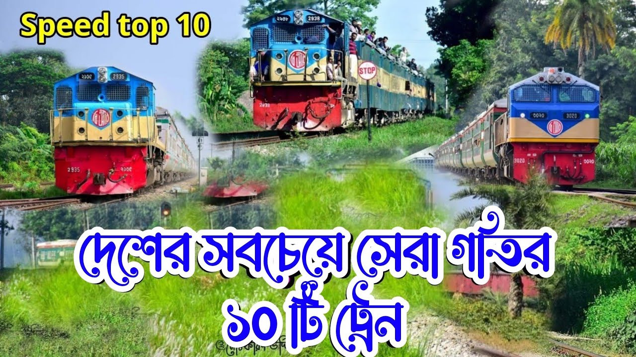 Top 10 High speedy train in Bangladesh || Top ten Fastest Bangladeshi train || Subarna Express