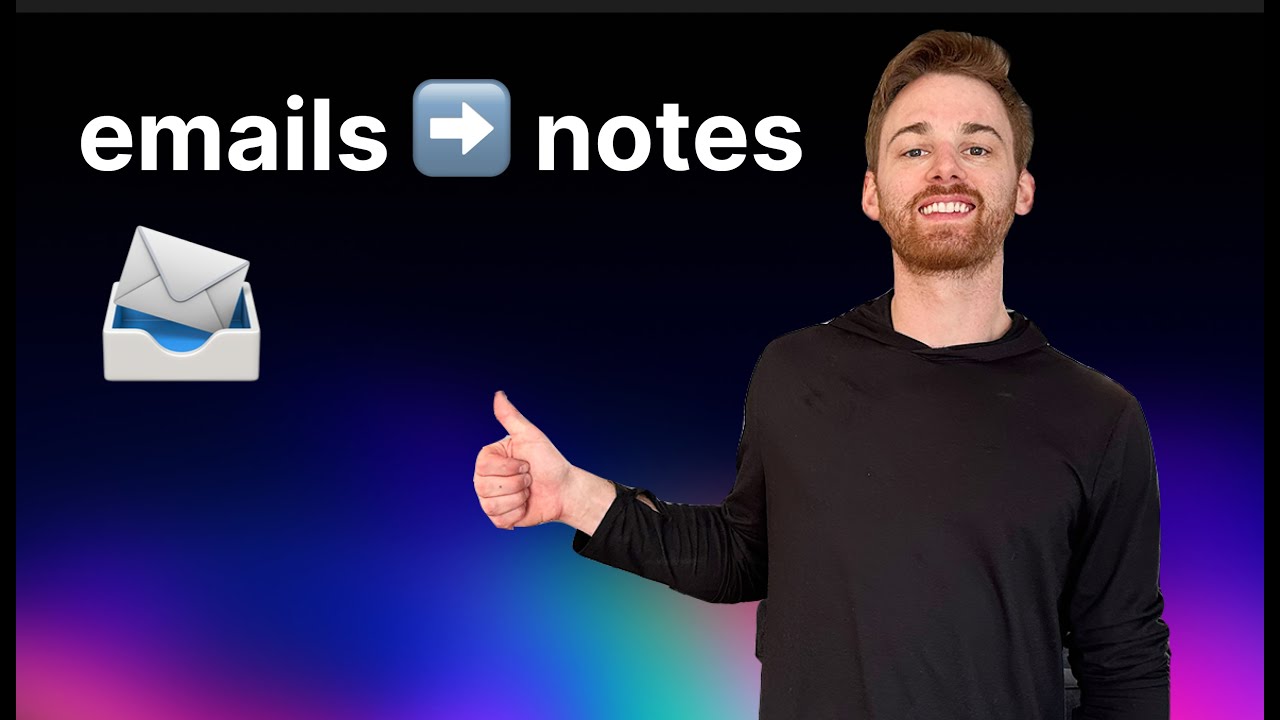 How to save emails to your notes