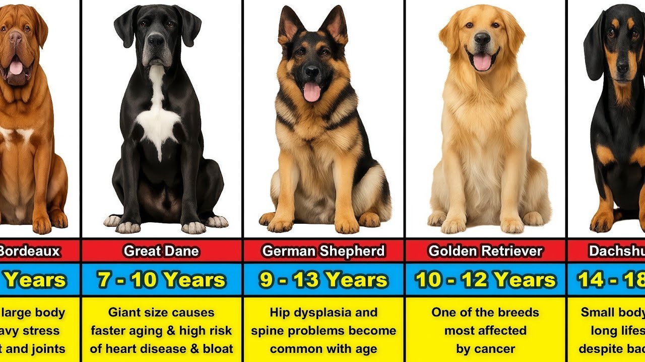 Dogs Ranked by Lifespan | Shortest to Longest