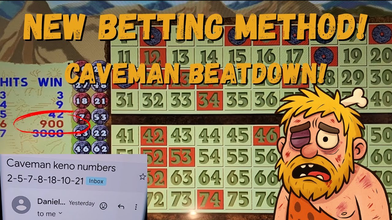 Caveman Keno! Daniel’s Numbers Hit HUGE Wins + My New Betting Method Explained!