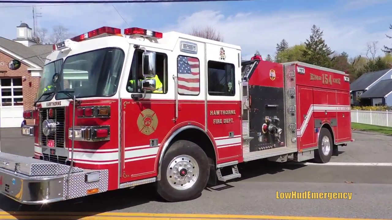 Hawthorne FD Car 2191 + Car 2192 + Engine 154 + Ambulance 63B2 + Engine 155 Responding