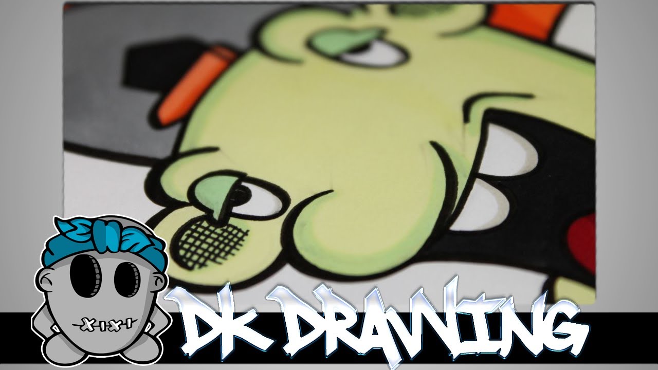 Graffiti Tutorial for beginners - How to draw a graffiti character #5