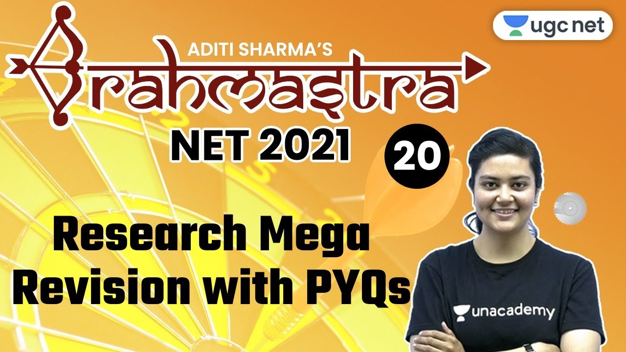 NTA UGC NET 2021 | Brahmastra JRF 2021 | Research Mega Revision with PYQs | by Aditi Sharma