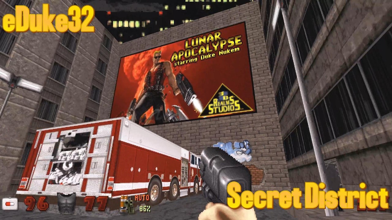 Duke Nukem 3D eDuke32- Secret District