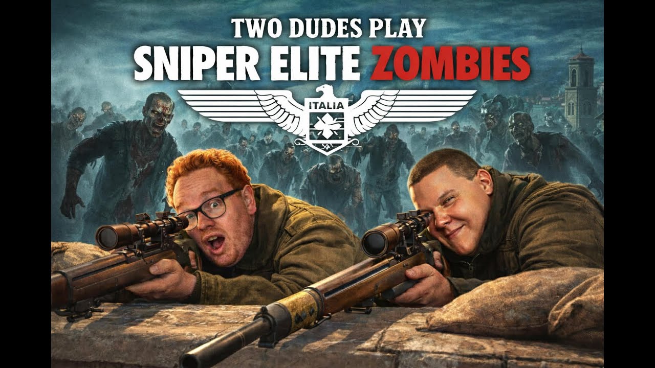 Two friends play sniper elite zombies HD   Made with Clipchamp