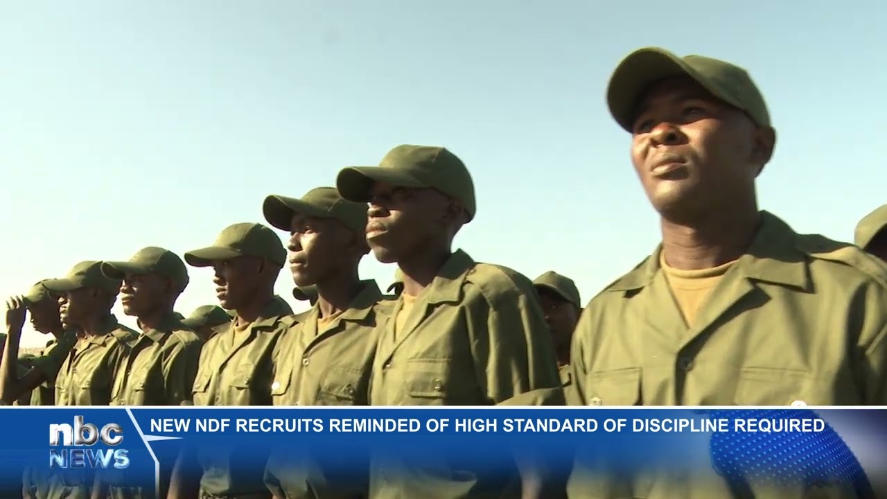 New NDF recruits urged to uphold high discipline standards - nbc