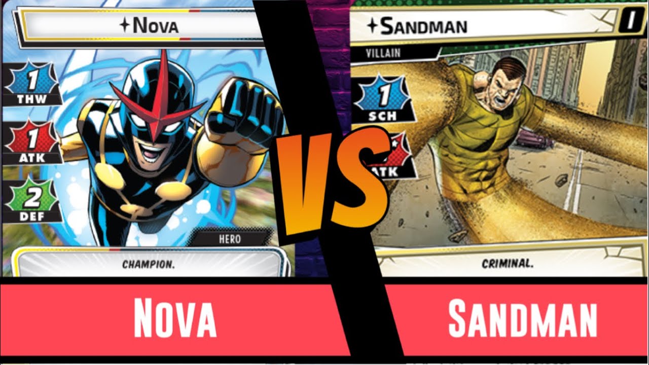 Marvel Champions | Nova | Playthrough & Impressions | Vs Sandman | True Solo